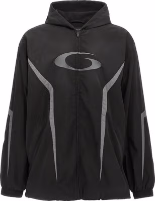 Black Polyester Shell Jacket