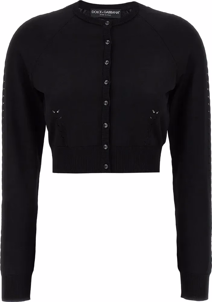Black Viscose Cardigan