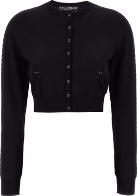 Black Viscose Cardigan