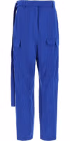 Blue Lyocell Cargo Pants 1
