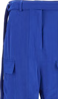 Blue Lyocell Cargo Pants 3