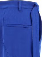 Blue Lyocell Cargo Pants 4