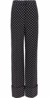 Bicolor Viscose Casual Pants 1