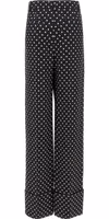 Bicolor Viscose Casual Pants 2