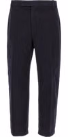 Blue Cotton Casual Pants 1