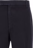 Blue Cotton Casual Pants 3