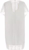 White Polyester Short Dress 2
