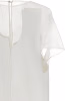 White Polyester Short Dress 3