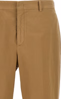 Beige Cotton Casual Pants 3
