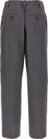 Gray Virgin Wool Casual Pants 2