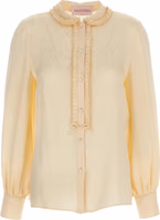 Beige Silk Blouse 1
