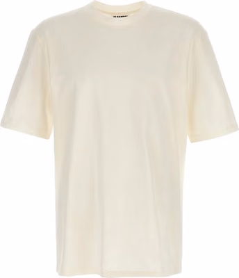 White Cotton Long Sleeve T-Shirt