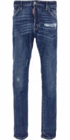 Blue Cotton Slim Fit Jeans 1