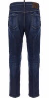 Blue Cotton Straight-Leg Jeans 2