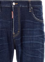 Blue Cotton Straight-Leg Jeans 3