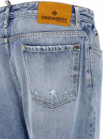 Blue Cotton Relaxed Fit Jeans 4