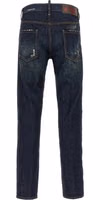 Blue Cotton Slim Fit Jeans 2