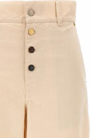 Beige Cotton Casual Pants 3