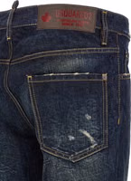 Blue Cotton Slim Fit Jeans 4