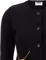 Black Virgin Wool Cardigan 3