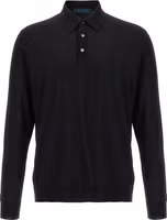Black Wool Polo Shirt 1