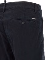 Black Cotton Chino Pants 4