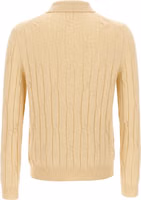 Beige Virgin Wool Polo Shirt 2