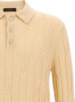 Beige Virgin Wool Polo Shirt 3