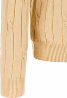 Beige Virgin Wool Polo Shirt 4