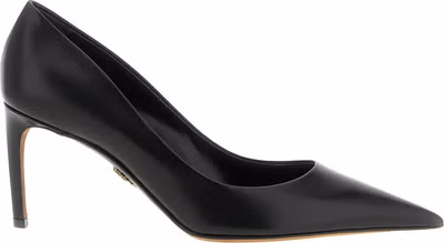 Black Calfskin High Heel Pumps