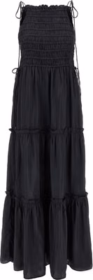 Gray Viscose Long Dress
