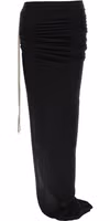 Black Wool Mini Skirt 1