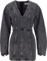 Gray Cotton Midi Dress 1
