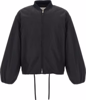 Black Polyester Bomber 1