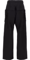 Black Virgin Wool Cargo Pants 2