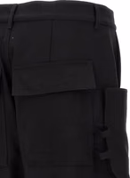 Black Virgin Wool Cargo Pants 4