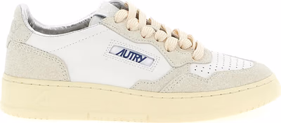 Beige Cowhide Low Top Sneakers