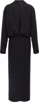 Black Marabou Midi Dress 2