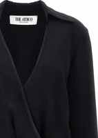 Black Marabou Midi Dress 3