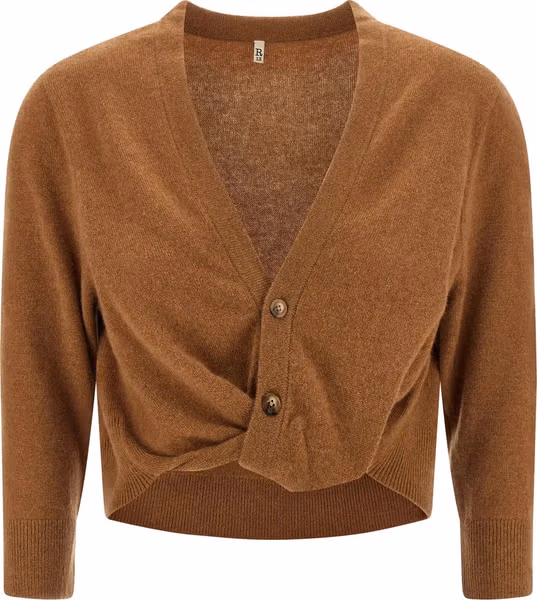 Brown Cashmere Cardigan