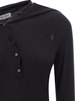 Black Virgin Wool Short Dress 4