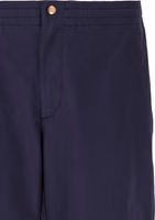 Blue Cotton Casual Pants 3