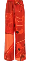 Multicolor Silk Casual Pants 1