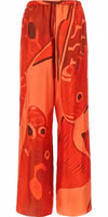 Multicolor Silk Casual Pants 2