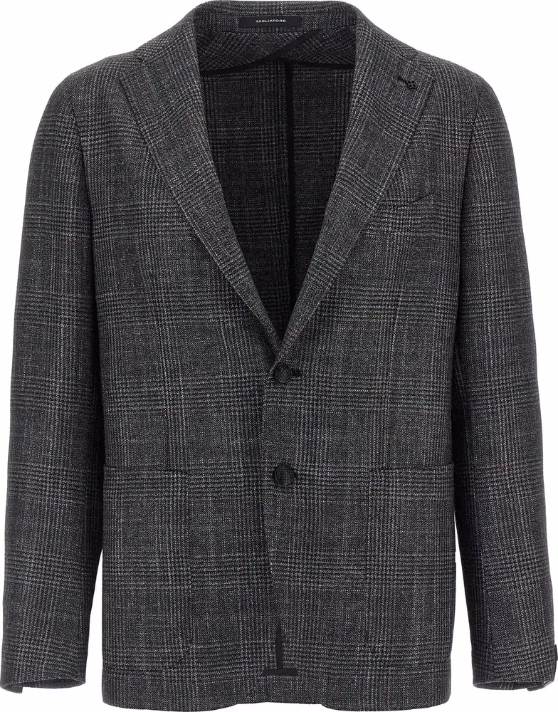 Gray Virgin Wool Blazer