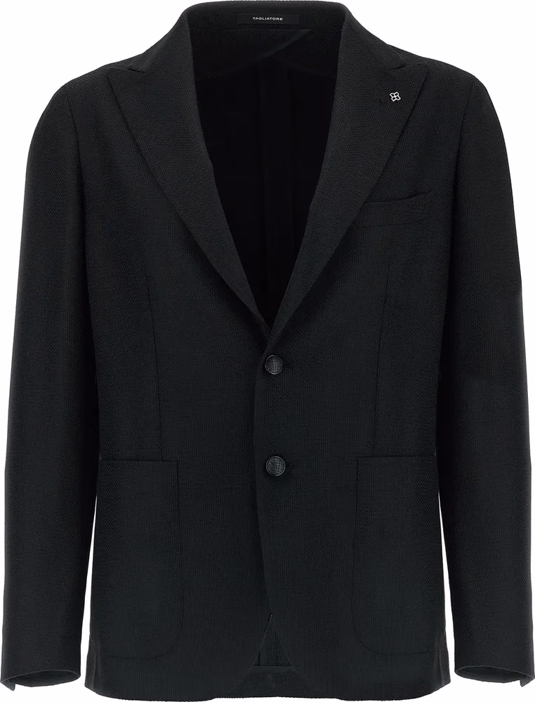 Black Virgin Wool Blazer