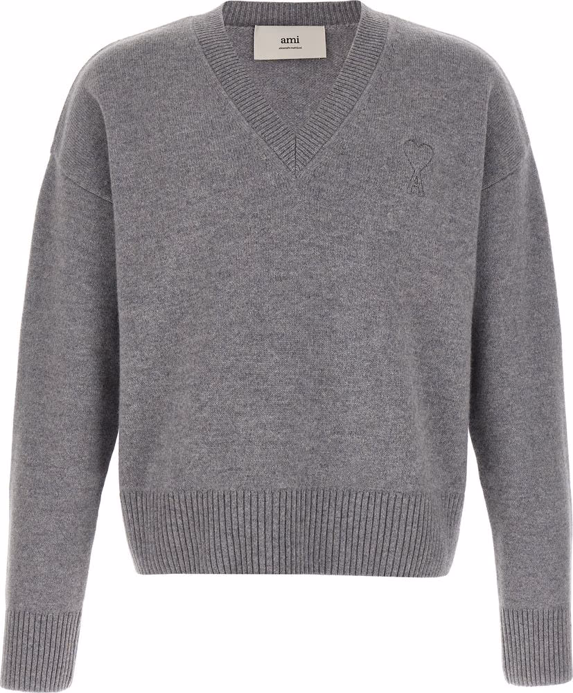 Gray Wool Cardigan