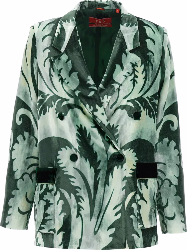Bicolor Viscose Blazer