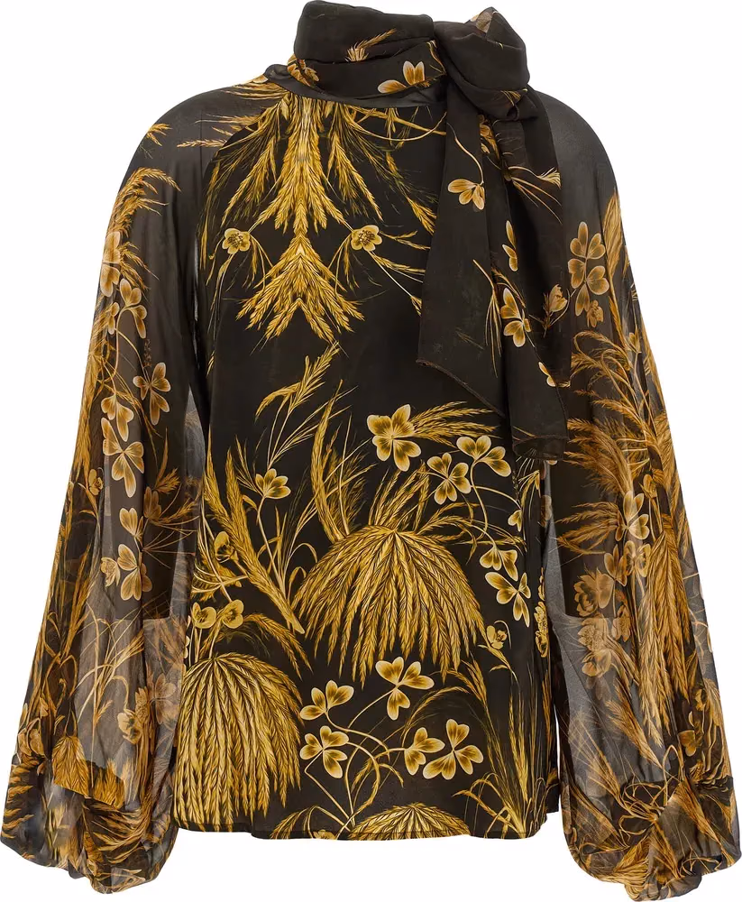 Multicolor Viscose Blouse