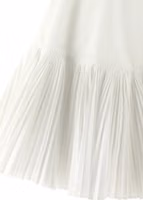 White Poplin Short Dress 4